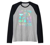 Solo una Chica Que ama los Insectos Camiseta Manga Raglan
