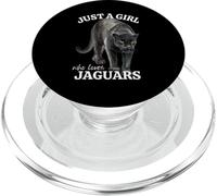 Solo una Chica Que ama los jaguares para los Gatos Grandes Amando a Las Mujeres niñas PopSockets PopGrip para MagSafe