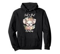 Solo una chica que ama los koalas, lindos marsupiales, cumpleaños para niñas Sudadera con Capucha