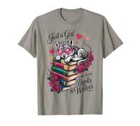 Solo una Chica Que ama los Libros y los Lobos Camiseta