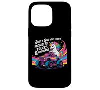 Solo una chica que ama los Monster Trucks & Unicornios Carcasa para iPhone 14 Pro Max