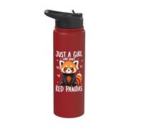 Solo una chica que ama los pandas rojos | Chicas, Panda rojo Stainless Steel Insulated Water Bottle
