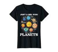Solo una Chica Que ama los Planetas, Space Galaxy, niñas y niños pequeños Camiseta