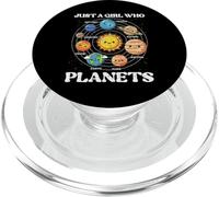 Solo una Chica Que ama los Planetas, Space Galaxy, niñas y niños pequeños PopSockets PopGrip para MagSafe