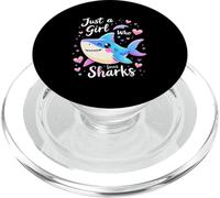 Solo una chica que ama los tiburones PopSockets PopGrip para MagSafe