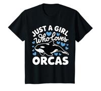 Solo Una Chica Que Ama Orcas Orcas Mar Océano Camiseta