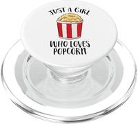 Sólo una Chica Que ama Palomitas de maíz Cine Películas Mujeres Palomitas PopSockets PopGrip para MagSafe