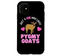 Solo una Chica Que ama pigmeos Cabras Lindas Chicas pigmeas Cabra Carcasa para iPhone 11