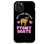 Solo una Chica Que ama pigmeos Cabras Lindas Chicas pigmeas Cabra Carcasa para iPhone 11 Pro
