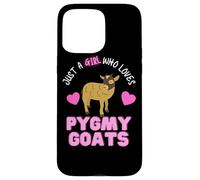 Solo una Chica Que ama pigmeos Cabras Lindas Chicas pigmeas Cabra Carcasa para iPhone 15 Pro MAX