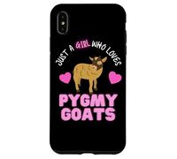 Solo una Chica Que ama pigmeos Cabras Lindas Chicas pigmeas Cabra Carcasa para iPhone XS MAX