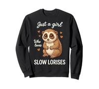 Solo una Chica Que ama Slow Lorises Lindo Primate Sudadera