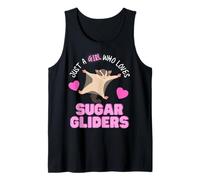Solo una Chica Que ama Sugar Gliders Cute Girls Sugar Glider Camiseta sin Mangas
