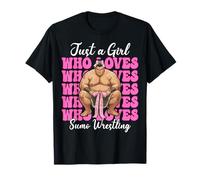 Solo Una Chica Que Ama Sumo Wrestling Sumo Wrestler Japonés Camiseta