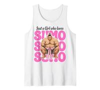 Solo Una Chica Que Ama Sumo Wrestling Sumo Wrestler Japonés Camiseta sin Mangas