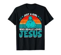 Solo una Chica Que Realmente ama a Jesús Camiseta