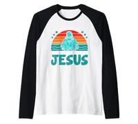 Solo una Chica Que Realmente ama a Jesús Camiseta Manga Raglan