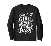 Solo una Chica Que Toca el bajo, Bajista Femenina Manga Larga
