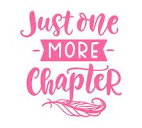 Solo una frase más de citas y letras de libros de capítulos Calcomanías de letras 67.2x70.6cm Se puede modificar y añadir información Rosa