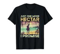 Solo una hectar más, Prometo la detección de Metales Divertida Camiseta gráfica económica, Hombre, Negro, S