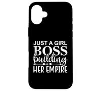 Solo una jefa de la chica construyendo su imperio, jefe feminista dama Carcasa para iPhone 16 Plus