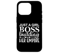 Solo una jefa de la chica construyendo su imperio, jefe feminista dama Carcasa para iPhone 16 Pro