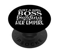 Solo una jefa de la chica construyendo su imperio, jefe feminista dama PopSockets PopGrip Adhesivo
