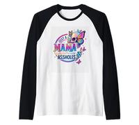 Solo una mamá aquí Tratando de no criar culos Camiseta Manga Raglan