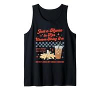 Solo una mamá en la era del Queso en Tiras, mamá Retro para niños pequeños Camiseta sin Mangas