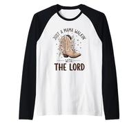 Solo una mamá paseando con el Arte de Lord Western Faith Camiseta Manga Raglan