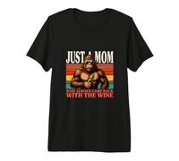 Solo una mamá Que Siempre volvió con el Vino Camiseta Premium