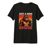 Solo una mamá Que Siempre volvió con el Vino Camiseta Premium