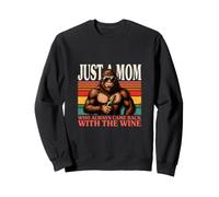 Solo una mamá Que Siempre volvió con el Vino Sudadera