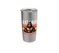 Solo una mamá que siempre volvió con el vino Vaso térmico de acero inoxidable de doble pared