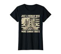 Solo una Mujer Que Llevaba Botas de Combate Mujer Soldado Veterano Camiseta