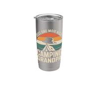 Solo una noche más de acampada en la tienda de campaña del abuelo Vaso térmico de acero inoxidable de doble pared