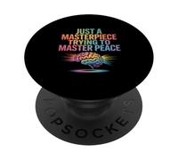 Solo una obra maestra tratando de dominar la salud mental de la paz PopSockets PopGrip Adhesivo