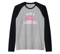 Solo una Princesa viviendo una Vida Normal Camiseta Manga Raglan