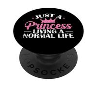 Solo una Princesa viviendo una Vida Normal PopSockets PopGrip Adhesivo