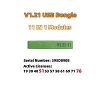 (Solo V1.21 11 Dongle) SM2 PRO VCI J2534 Hardware V2.21.21 con Dongle 67 EN 1 ECU Lectura y escritura