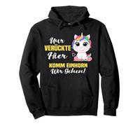 Solo verrückte hier komm Einhorn wir gehen Sudadera con Capucha