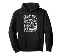 Solo yo, el Agua y el pez Que se escapó: Divertida Pesca Sudadera con Capucha