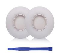 Solo4 - Almohadillas de repuesto compatibles con auriculares inalámbricos Beats Solo 4, hechas de piel de proteína suave, aislamiento de sonido, espuma viscoelástica (rosa nube)