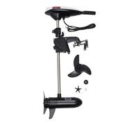 SOLOCJNL Motor eléctrico para barco, motor fueraborda de 12 V, empuje 881,8 lbs, 5 marchas hacia adelante, 2 marchas hacia atrás, para kayak, canoas, botes inflables