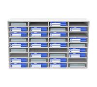 SOLOCJNL Organizador de documentos, 36 compartimentos, organizador de literatura, soporte de escritorio, buzón de oficina, compartimentos de papel, revistas, compartimentos para el hogar, oficina,