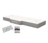 SoloDuerme - Colchón de camión Standard Forma T - Calidad Supreme con Almohada de Copos Medical Carbono y un Juego de Sabanas 50% Algodón 50% Poliéster.