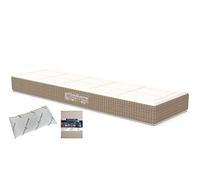 SoloDuerme - Colchón de camión Standard Rectangular - Calidad Albatros con Almohada de Copos Medical Carbono y un Juego de Sabanas 50% Algodón 50% Poliéster.