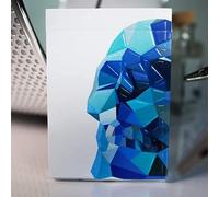 SOLOMAGIA Memento Mori Blue Playing Cards - Tarjeta Juegos - Trucos Magia y la Magia