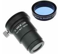 SOLOMARK Filtro lunar de 1,25 pulgadas T2X Barlow Kit para oculares telescópicos, filtro lunar ayuda a ver la luna más claramente.