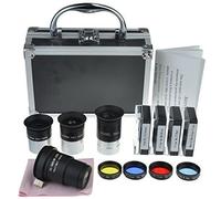Solomark - Kit de accesorios deparatelescopio, con juego de oculares, filtros, 2 lentes de Barlow